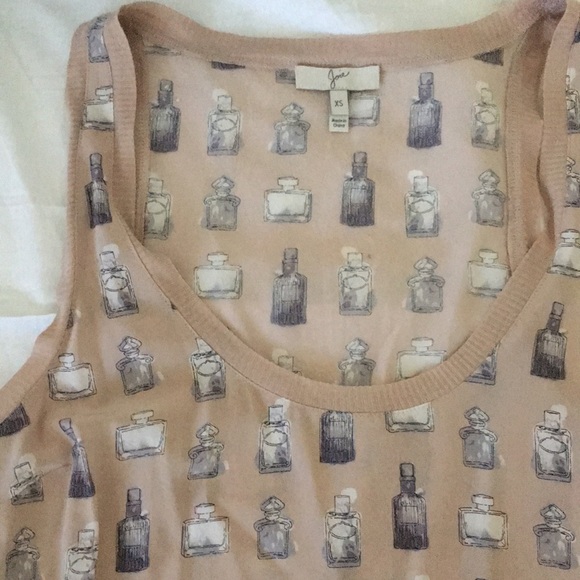 Silk Joie Tank with perfume bottle design - Picture 2 of 4